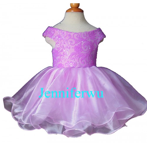 Infant/toddler/baby/children/kids Girl's glitz Pageant evening/prom Dress/clothing  EB1130E